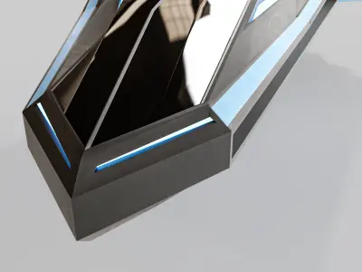 Space Ship Aly Low-poly 3D model