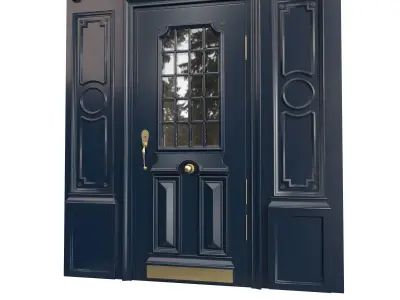 Entrance classic door 84 3D model
