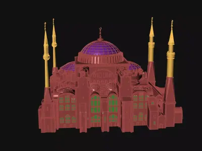 Hagia Sophia 3D model 3D print model