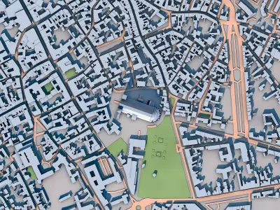 Bourges Cathedral France 3D model