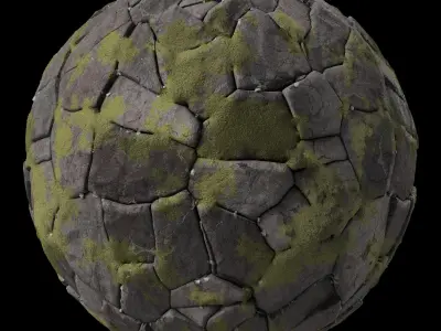 Stone Materials 51- Abandon Big Stone By Gravel Sbsar Seamless Texture