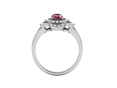 Women Ring  Render 3dm STL OBJ FBX Details 3D print model 216