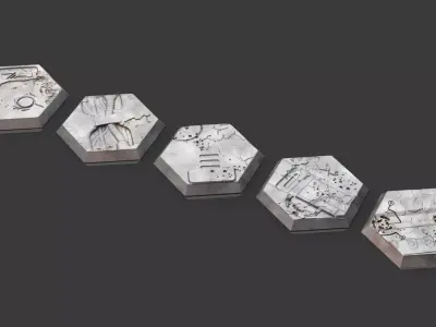 Hex Base- Firebase Defense Base 3D print model