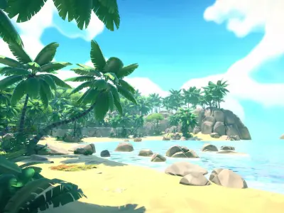 FANTASTIC - Lost Jungle Low-poly 3D model