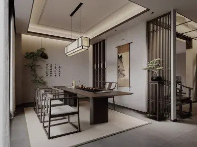 apartment interior scenes    3D model 24