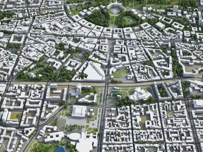 Karlsruhe Low-poly 3D model