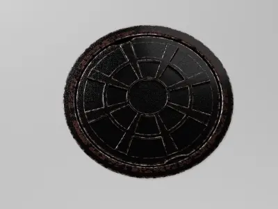 Manhole star wars force awakens cover 3D model