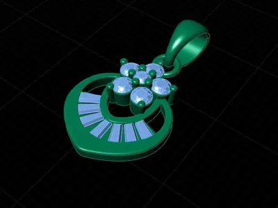 Pendant 3dm stl render 3D print model 3D print model