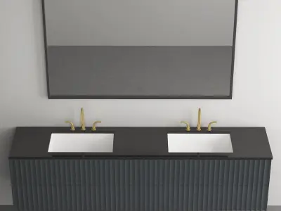 Modern Bathroom Furniture No 117 3D model