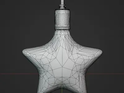 Star Shaped Vintage LED Bulb 3D model