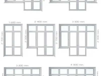 Door Set 4 3D model