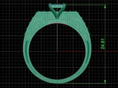 Jewelry ring 143 3D print model