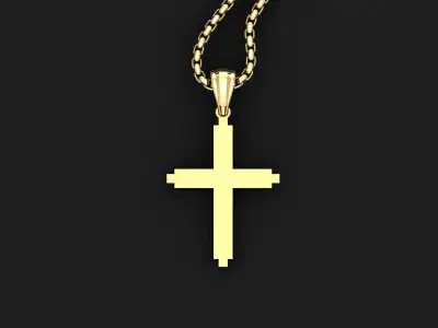 Cross Light Gold 3CP041 3DM STL 3D model