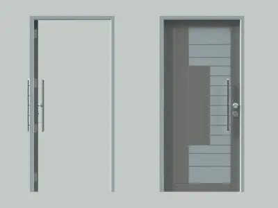 Door sets 9 3D model