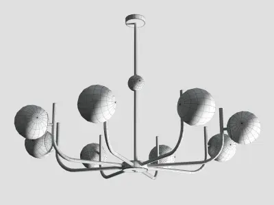 Maytoni Pendant Lamp Rendez-vous gold and black Low-poly 3D model