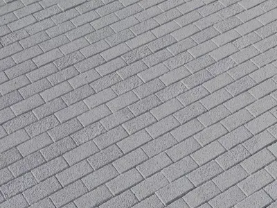 Two Tone Exposed Aggregate Paver Bricks Texture