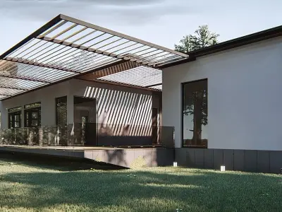 Cabin house Low-poly 3D model