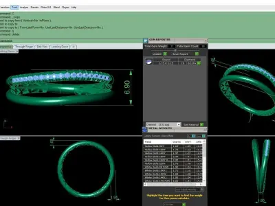 Women Wedding Engagement Ring 8 3D print model