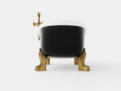 Bath Tub Low-poly 3D model