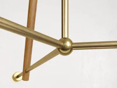 Lodge Chandelier 3 3D model purchase