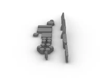 Receivers and Antennas Kitbash Pack 3D print model