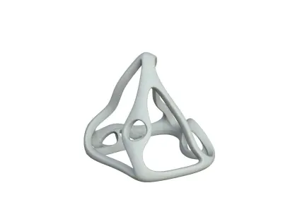 SciFi Cube Object No 62638 Low Poly Shape Low-poly 3D model