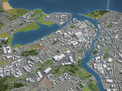 Galway  Low-poly 3D model