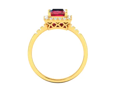 Women Ring  Render 3dm STL OBJ FBX Details 3D print model 172
