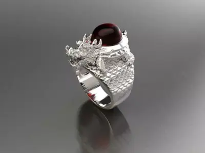 dragon ring Free 3D print model get