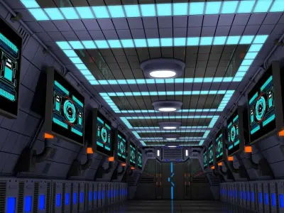 Sci Fi Interior  3D model