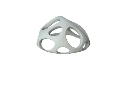 SciFi Cube Object No 55611 Low Poly Shape Low-poly 3D model