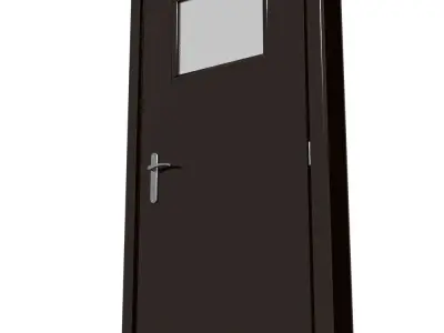 Plastic door 03 3D model