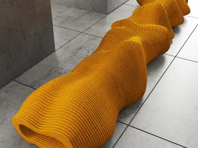 Parametric bench lecalo 3D model