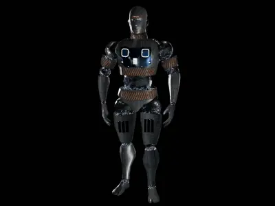 Android Low-poly 3D model