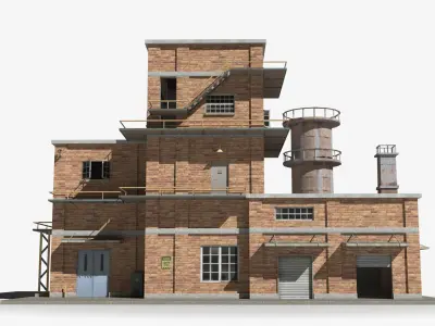 Factory xx18 Low-poly 3D model purchase