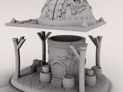 medieval house 3D print model