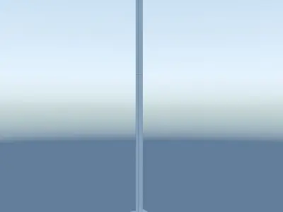 Streetlamp modern design Low-poly 3D model