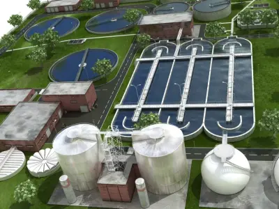  Realistic Water Treatment Plant 