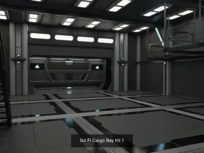 Sci Fi Interiors 1 3D Model Pack