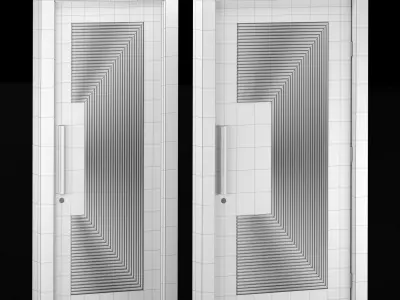 Interior-exterior Wooden Door 3D model get
