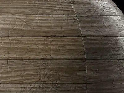 Parquet Materials 32- Parquet By Old Wood Damaged - Sbsar PBR 4k Texture