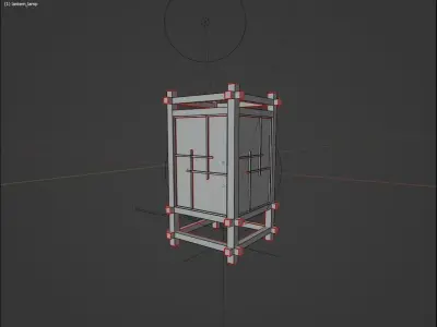 Japanese Table Lantern 3D model