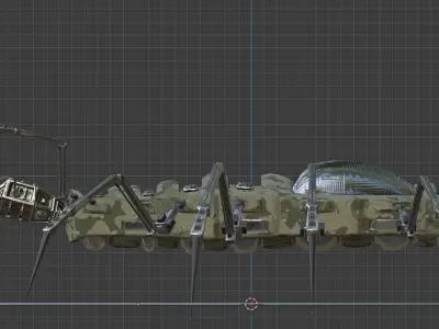 InsectMech insect Low-poly 3D model