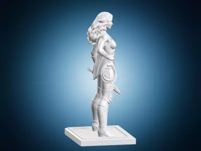 Wonder Woman Statue 3D Model 3D print model