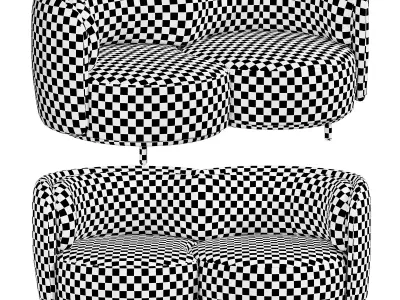  Wave Sofa by Natuzzi 3D model
