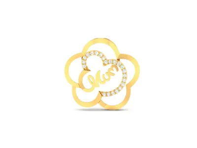 Women Pendant 3DM STL OBJ FBX Render Details 3D print model
