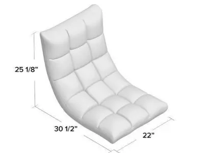 Cushioned Floor Game Chair 3D model