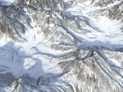 Landscape 143 Low-poly 3D model