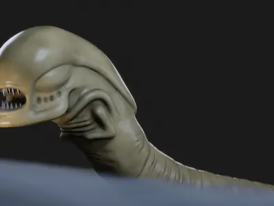 Chestburster Low-poly 3D model