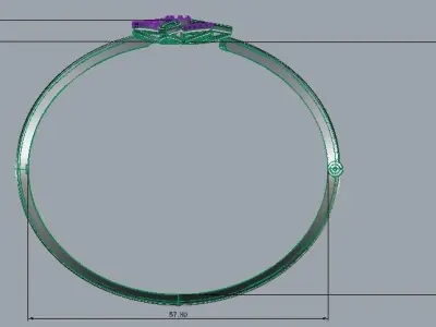 Light Weight Floral Bracelet  3D print model